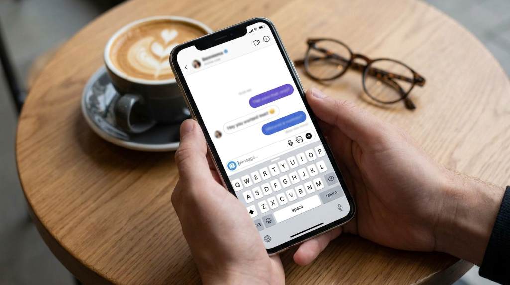 Instagram business account showing customer support conversation and message reply strategies