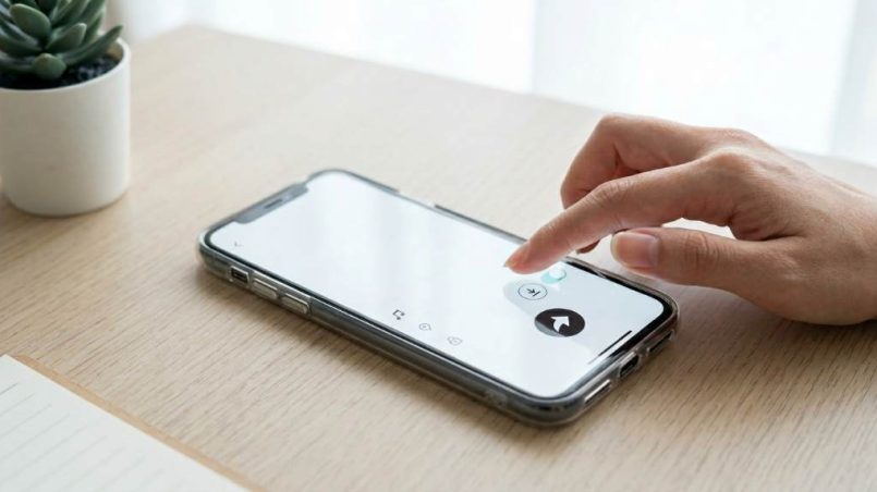 User saving TikTok draft to camera roll on iPhone step by step tutorial