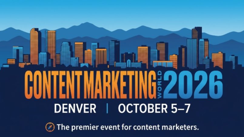 Content Marketing World 2026 Denver event banner October 5 to 7