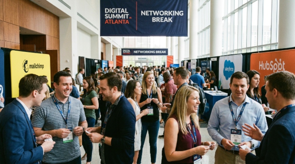 Marketing professionals networking at Digital Summit Atlanta conference